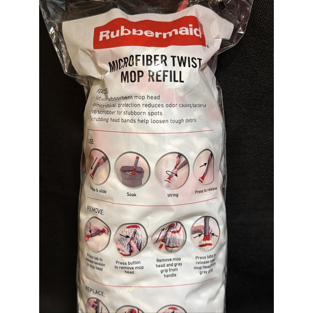 Rubbermaid Microfiber Twist Mop Refill 2088705 - NEW - Picture 4 of 6